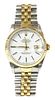 A gentlemen's bi-colour Rolex 'Oyster Perpetual Datejust' automatic bracelet watch, c.1990,