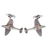 <p>DEAKIN &amp; FRANCIS - a pair of cufflinks. Each designed as aeroplanes, to the curved t-bar fast