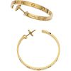 PAIR OF EARRINGS IN 18K YELLOW GOLD, CARTIER, LOVE COLLECTION Weight: 13.9 g