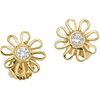 PAIR OF STUD EARRINGS WITH DIAMONDS IN 18K YELLOW GOLD, TIFFANY & CO., PALOMA PICASSO COLLECTION Weight: 1.6 g
