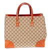 GUCCI - a Nailhead Tote. Designed with an open top, featuring maker's signature GG canvas exterior w
