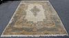 Large And Finely Hand Woven Kerman Carpet.