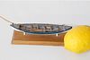Rare and Fine Colin Gray Miniature Longboat Fully Outfitted