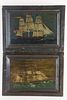 American Clipper Ship "City of Mobile" Paint Decorated Captains Slate Ledger