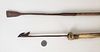 Antique Miniature Blacksmith Made Iron Toggle Whaling Harpoon and Blubber Cutting Spade