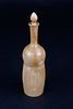 Large Antique Whale Ivory Bottle with Stopper, circa 1840