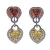Andreoli 18k Gold Sapphire Gemstone Diamond Earrings