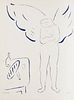 Éluard, Paul Le dur Désir de Durer avec 25 dessins originaux et un frontispiece en couleurs de Marc Chagall. Paris, Bordas, 1950. 49 S., 4 Bll. 2 w. B