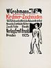 Grohmann, Will Kirchner-Zeichnungen. 100 Tafeln und zahlreiche Holzschnitte im Text. Dresden, Arnold, 1925. 4°. Illustr. OHLwd. (berieben, gebräunt, e