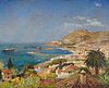 Kunze, Albert Blick über die Bucht von Funchal, Madeira. 1929. Öl auf Leinwand. 40,5 x 50,5 cm. Signiert, datiert und lokalisiert.