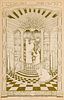 Shalem, Raphael Avraham Likrat Shabbat Lechu v'Nelcha. Gedruckt bei Monzon, Jerusalem. Lithographie mit Goldpigmenten. Jerusalem, 1916/1937. 41,5 cm x