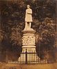 Schmidt, A Ansicht des Denkmals von König Friedrich Wilhelm III. Vintage. Silbegelatineabzug. Berlin, um 1858. Format ca. 29 x 24,5 cm. Auf Karton mon