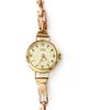 A ladies' 9ct gold Smiths 'Astral' mechanical bracelet watch,