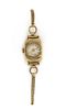 A ladies' Rotary 9ct gold mechanical bracelet watch,