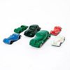 6pc Metal Tootsietoy and Rubber Toy Cars
