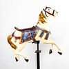 M.C Illions and Sons Small Carousel Horse on Stand