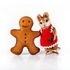 R John Wright Collectible Figure, Ginger, Christmas Mouse