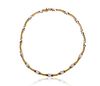 CIT ITALY 14KT YELLOW GOLD AND DIAMOND NECKLACE 