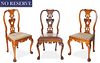 A SET OF THREE 18TH CENTURY GEORGE II FRUITWOOD SIDE CHAIRS