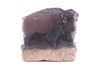 Chopwood, Hank (1941-2005) Stone Buffalo Sculpture