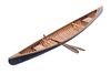 Hand Crafted Birchwood Salesman Sample Canoe