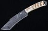 M.T. Knives of Bozeman Rams Horn Damascus Knife