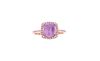 Opulent Amethyst Diamond & 14k Rose Gold Ring