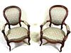 PAIR OF ANTIQUE VICTORIAN MAHOGANY ARMCHAIRS