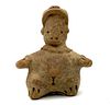 Pre Columbian Pottery Figural Rattle