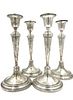 Four Sterling Candlesticks, Richard M.Woods and Company