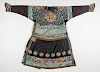 A Rare Embroidered Dragon Robe, Qing Dynasty
