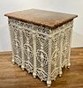 French Victorian Cast Iron Marble Top Console Radiator
