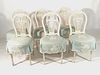 Set of French Painted Chairs