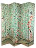 Lovely Chinese Hand Painted Wallpaper Screen, c.1800