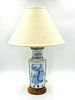 Blue and White Porcelain Lamp