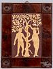 C. Hopf cutwork Adam and Eve in a period frame