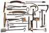 Group of early iron tools