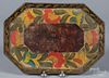 Painted toleware tray, early 19th c.