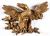 Carved and gilded eagle, late 19th c.