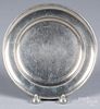 Albany, New York pewter plate, early 19th c.