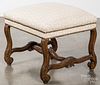 French Provincial foot stool, 19th c.