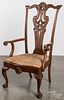 Chippendale style mahogany great chair