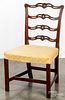 Chippendale mahogany ribbon back dining chair