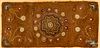 Shirred rug, 19th c., 64" x 31".