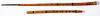 Walking stick flute, together with another