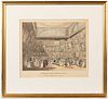 Rowlandson & Pugin lithographs of interior scenes