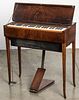 Victorian rosewood harpsichord, 30 1/2" h., 29" w.