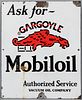 Gargoyle Mobil oil enameled porcelain advertising