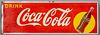 Coca-Cola tin lithograph advertising sign