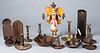 Group of candlesticks and lighting